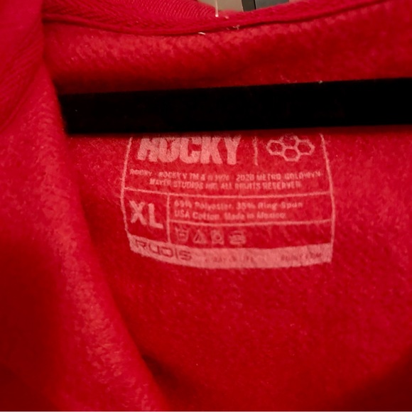Apollo Creed Rocky Red Zip-up Hoodie Jacket - Picture 2 of 6